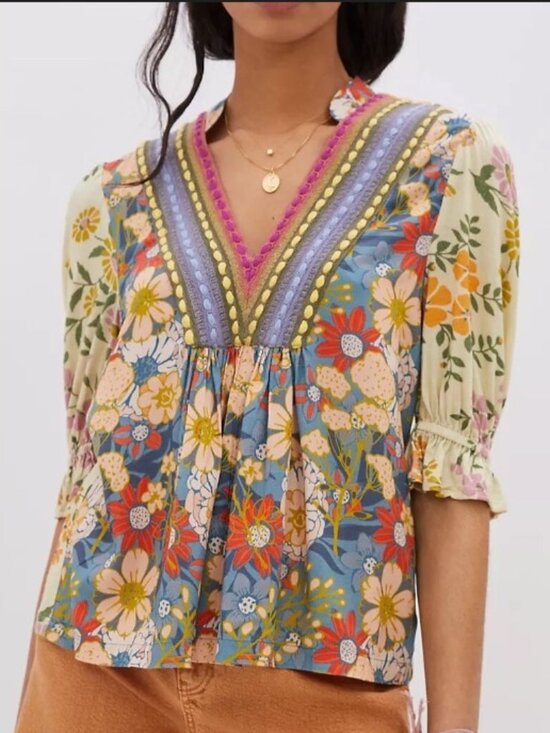 Anthropologie Tops - Anthropologie Bl-nk Stephanie Top Size 3X